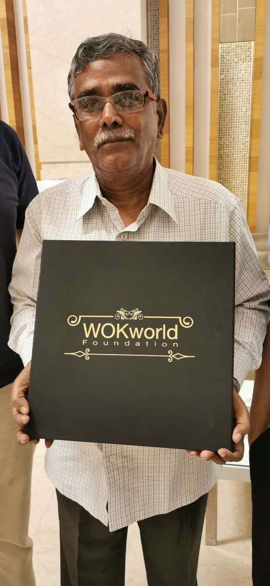 WikiMaster of the World awarded during an India Quiz Event Tour 2020 in Dindigul Tamil Nadu India